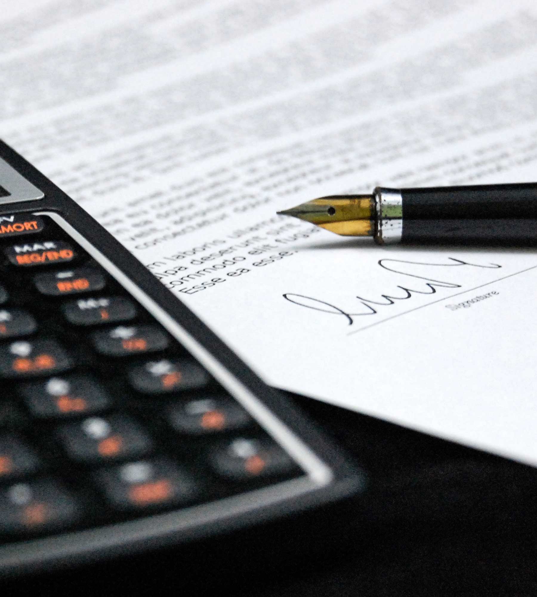 document-signing Bakos Law - Chicago Skyline
