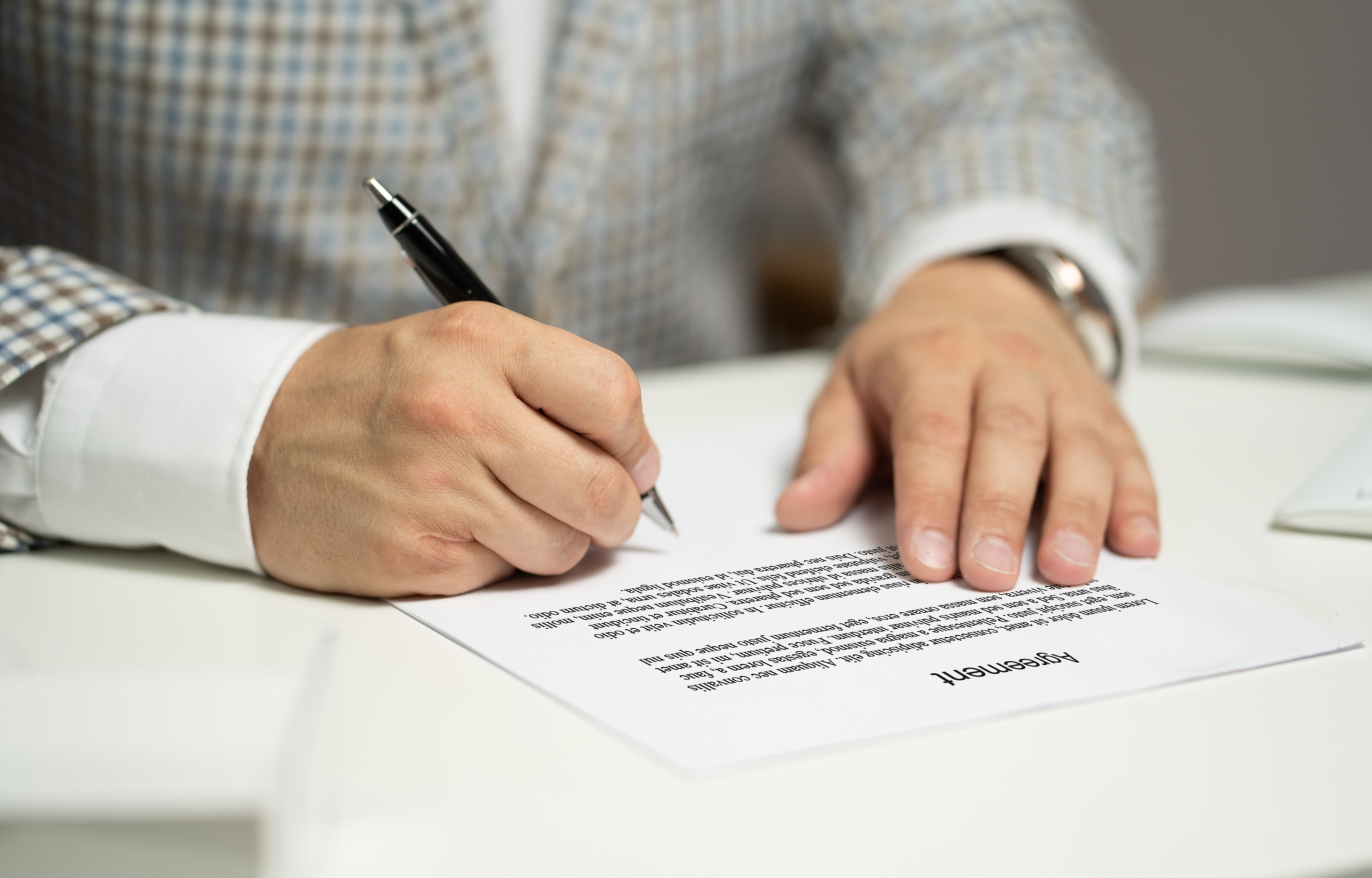 signing a contract signing a real estate contract